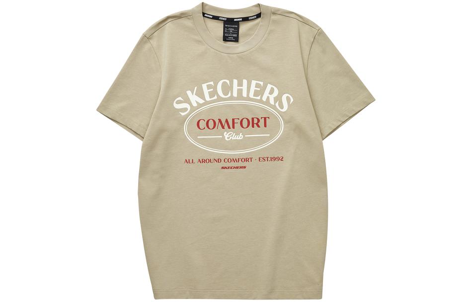 

Футболка мужская цветная бежево-коричневая Skechers, Beige Brown/01GA