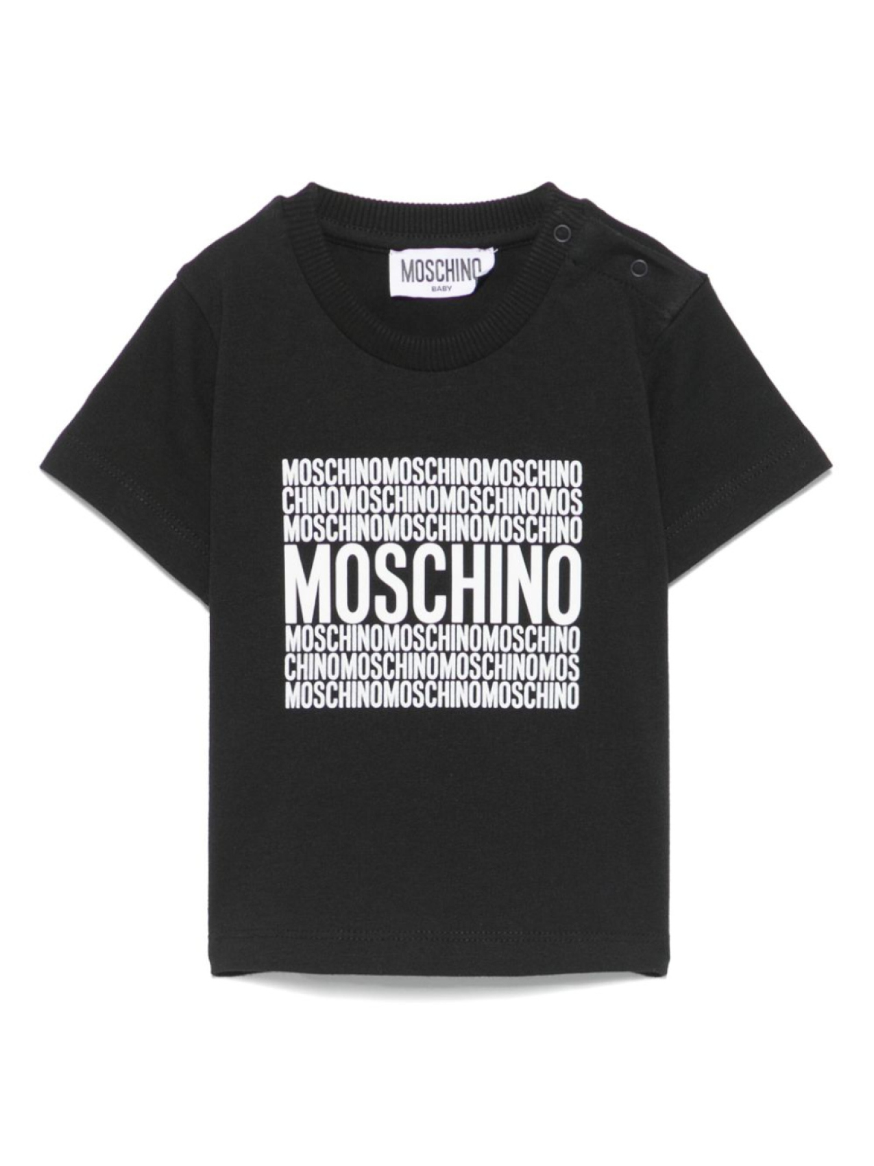 

Moschino Kids футболка с логотипом, черный