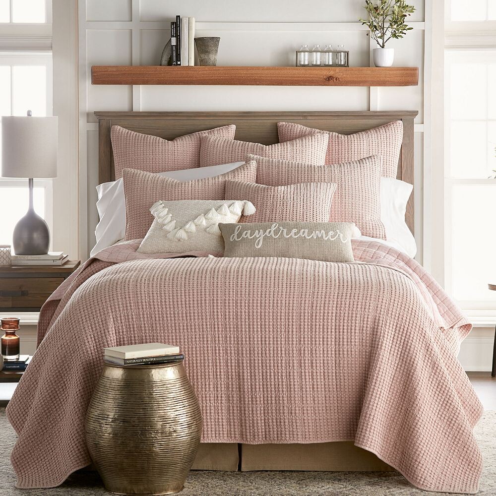 

Набор вафельных одеял Levtex Home Mills, цвет Blush
