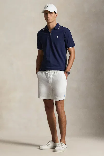 Поло хлопок с эластаном Polo Ralph Lauren, темно-синий — фото 3
