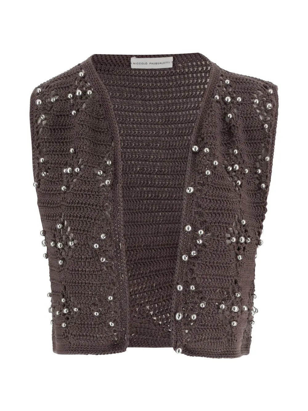 

Хлопковый жилет Niccolò Pasqualetti, коричневый