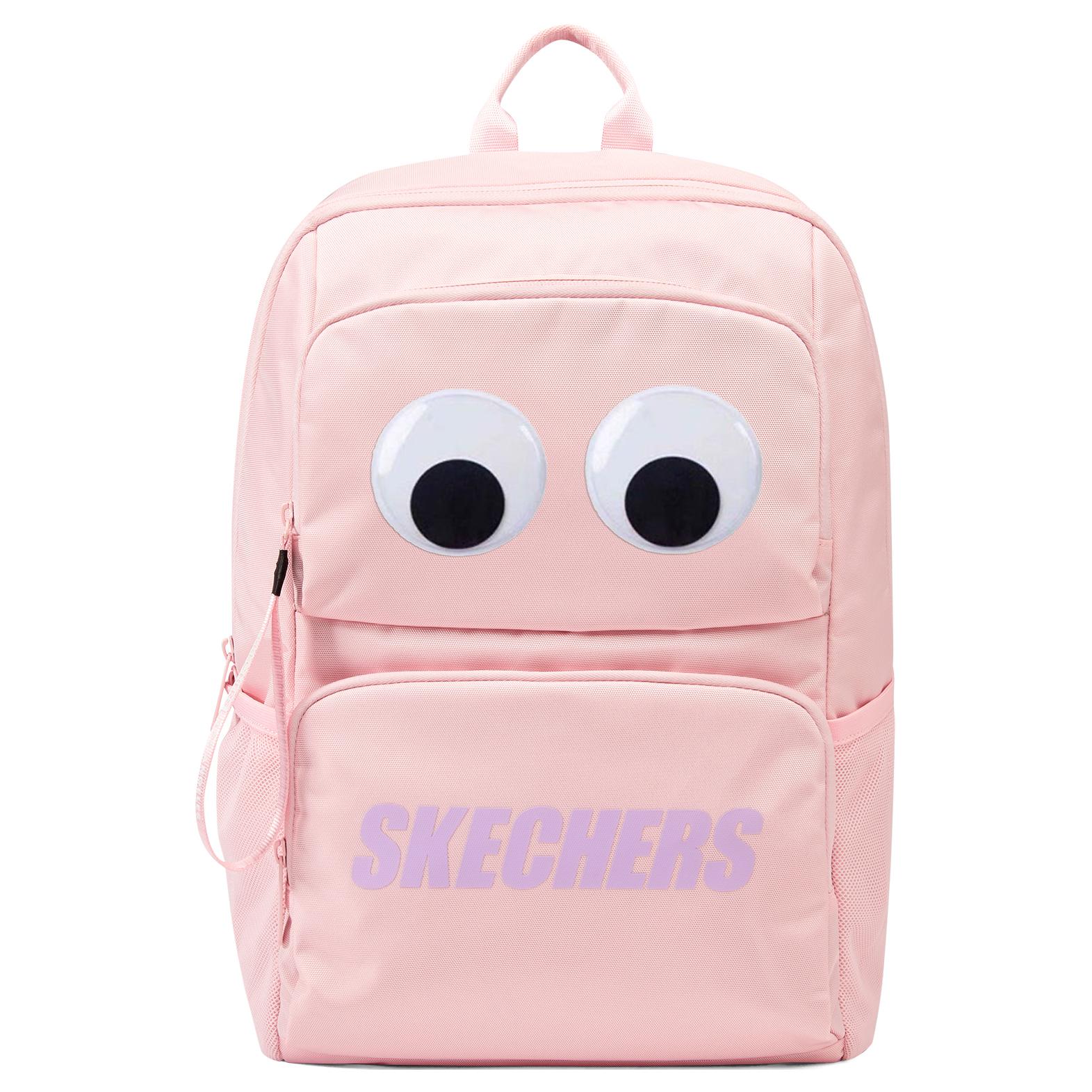 

Сумка-рюкзак из ткани Big Eyes унисекс ледяной розовый, нашивка Big Eyes индивидуальная упаковка Skechers