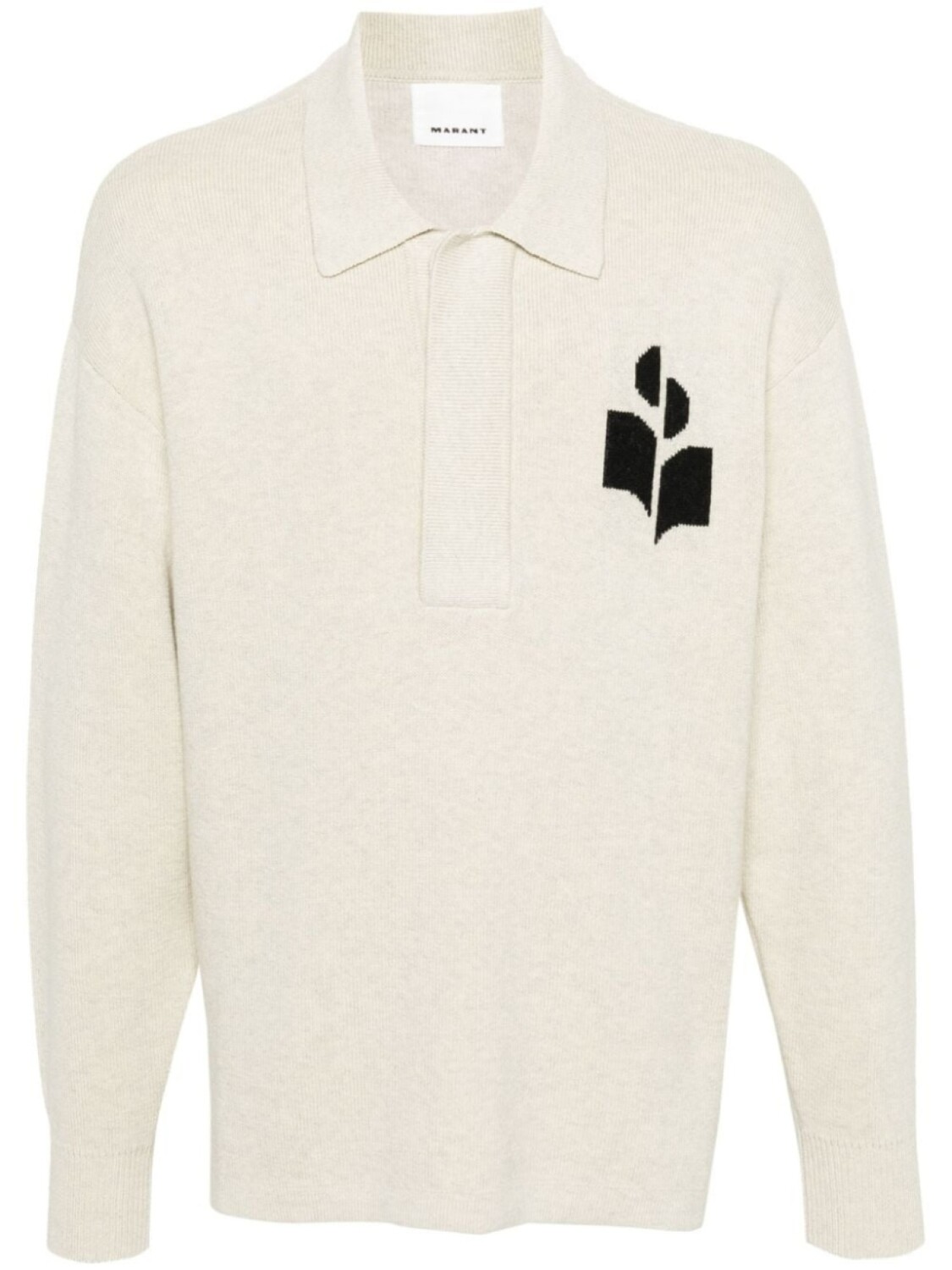 

Marant джемпер с логотипом William, нейтральный цвет