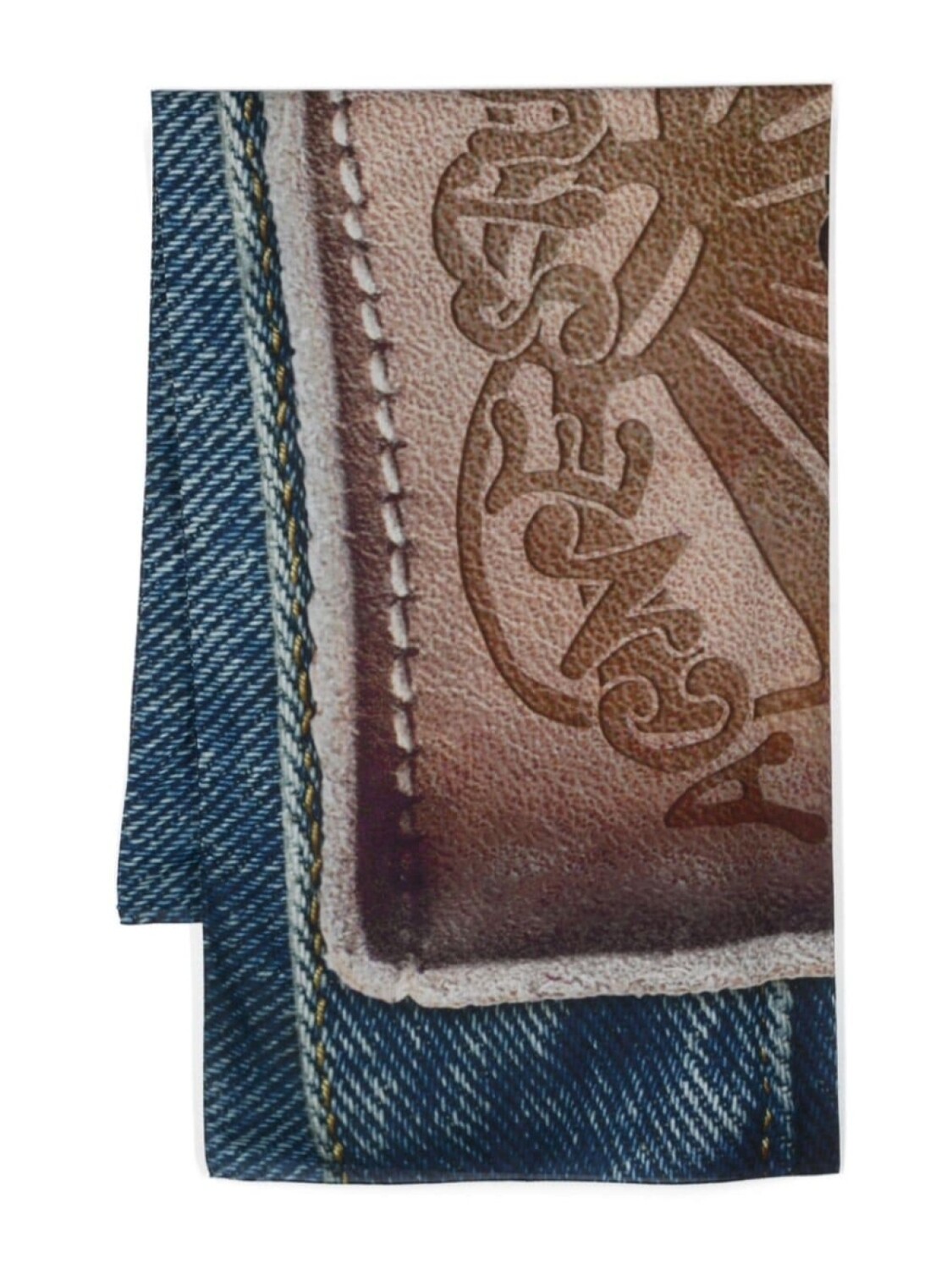 

Acne Studios шарф с принтом Denim-Label, нейтральный цвет