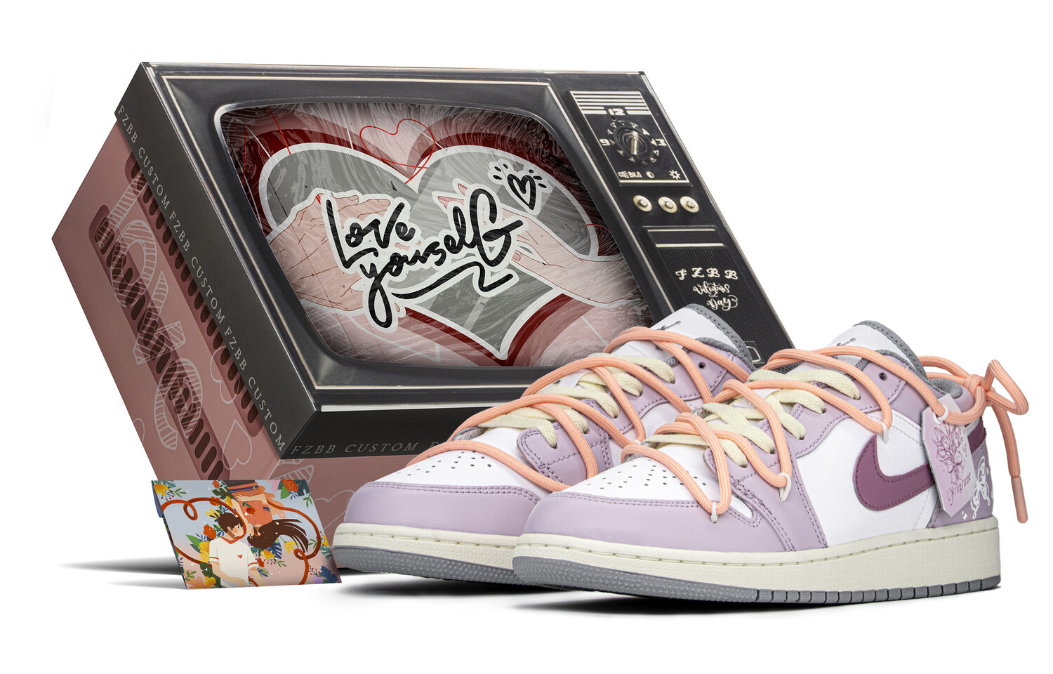 

Кроссовки Air Jordan 1 Vintage Basketball Shoes Women's Low-Top Purple/Pink