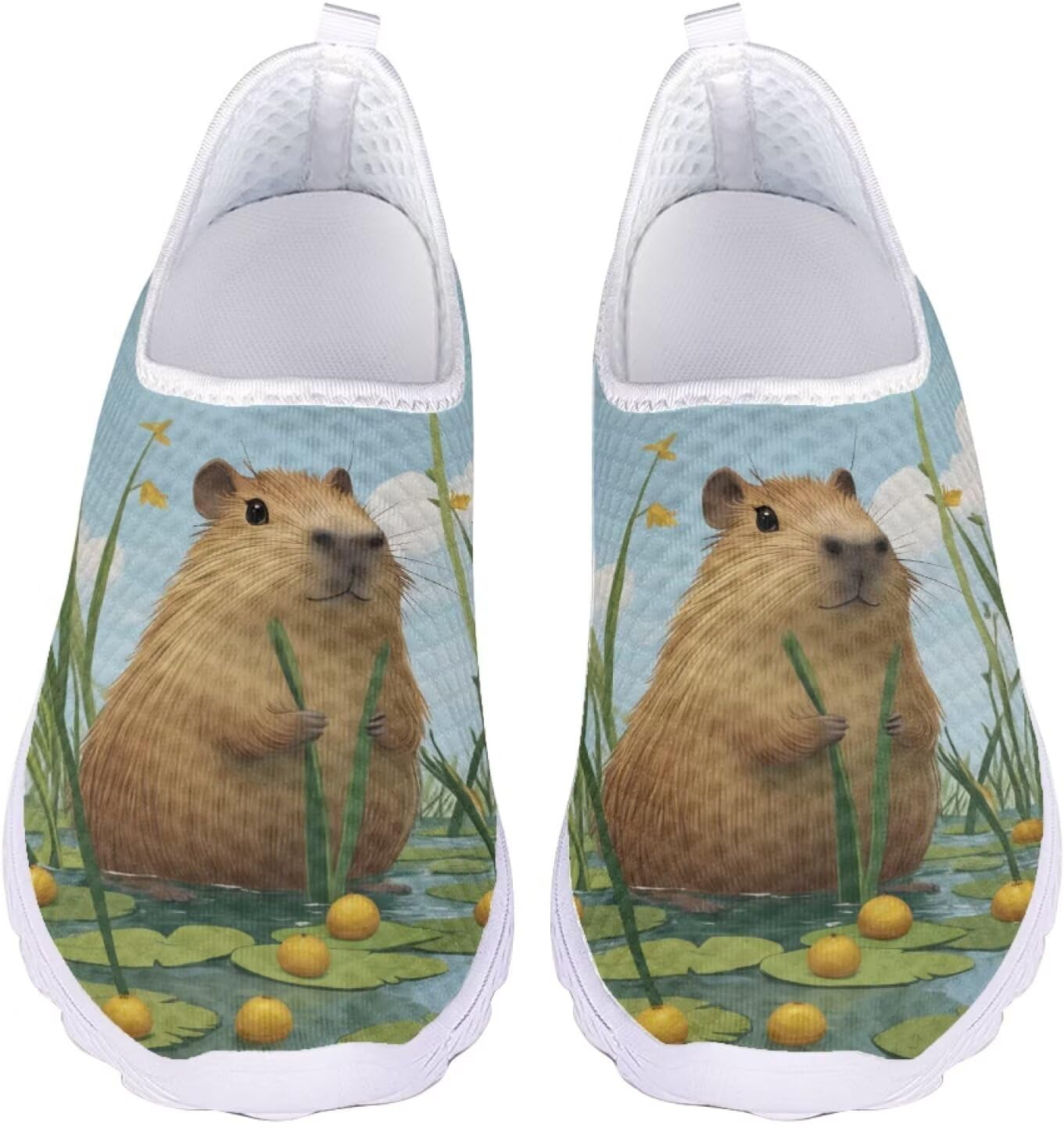 

Унисекс спортивные прогулочные кроссовки Jeiento, с сеткой, Capybara