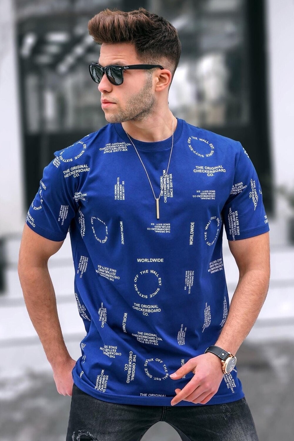 

Футболка Madmext, темно-синий