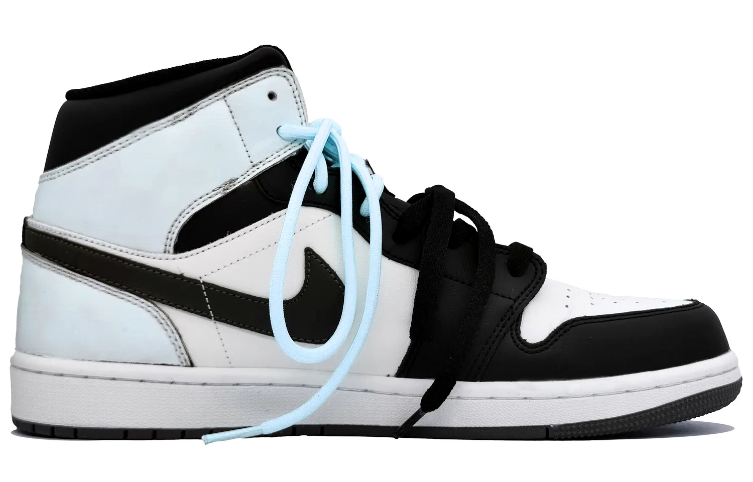 Кроссовки баскетбольные высокие Jordan Air 1 Mid Sky Blue — фото 4