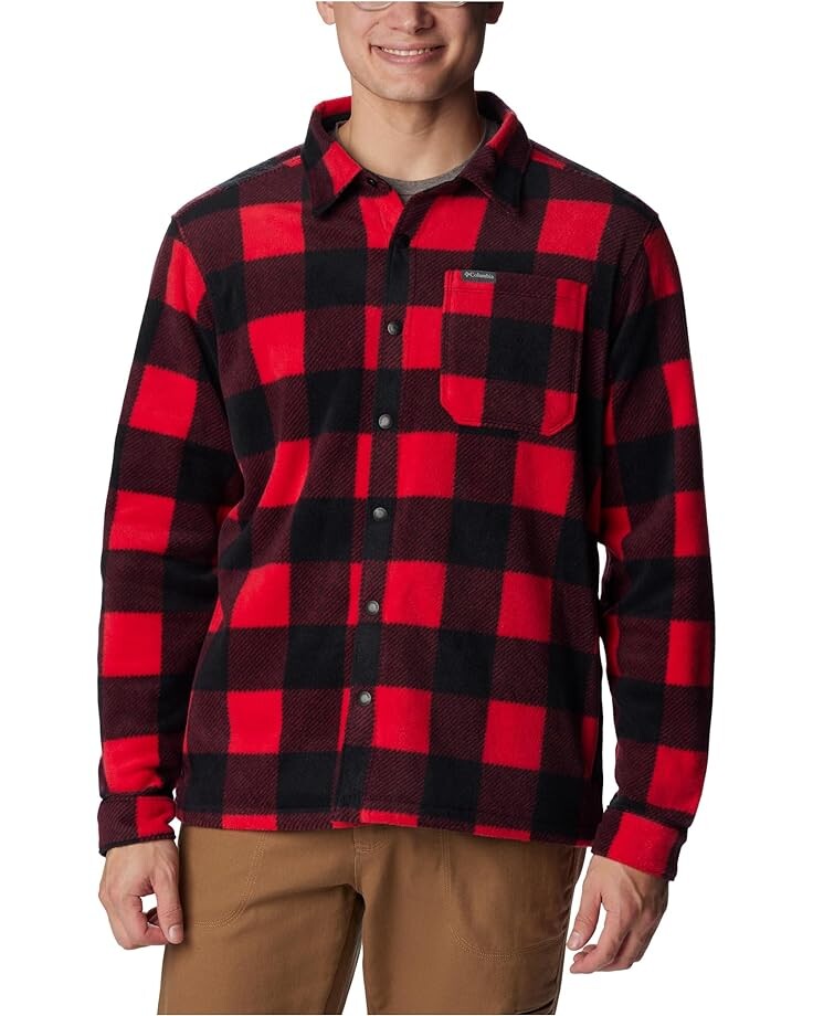 

Куртка Columbia Steens Mountain Printed Shirt, цвет Mountain Red Check Print