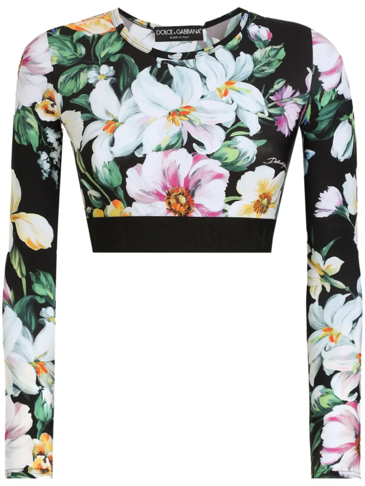 

Dolce & Gabbana футболка с цветочным принтом, черный