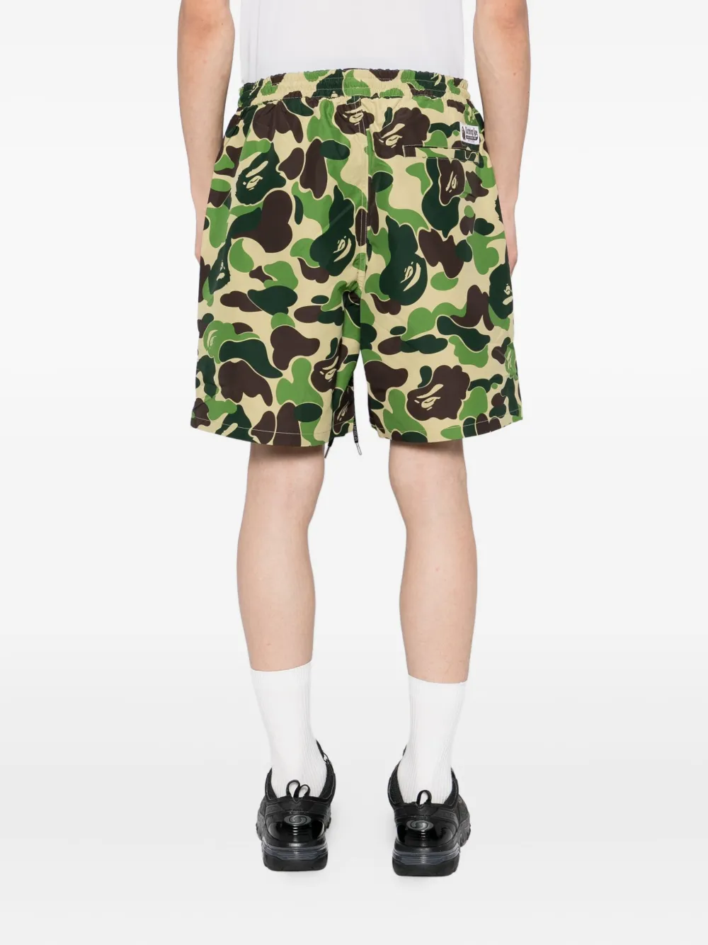 Шорты с графичным принтом A BATHING APE, зеленый — фото 4