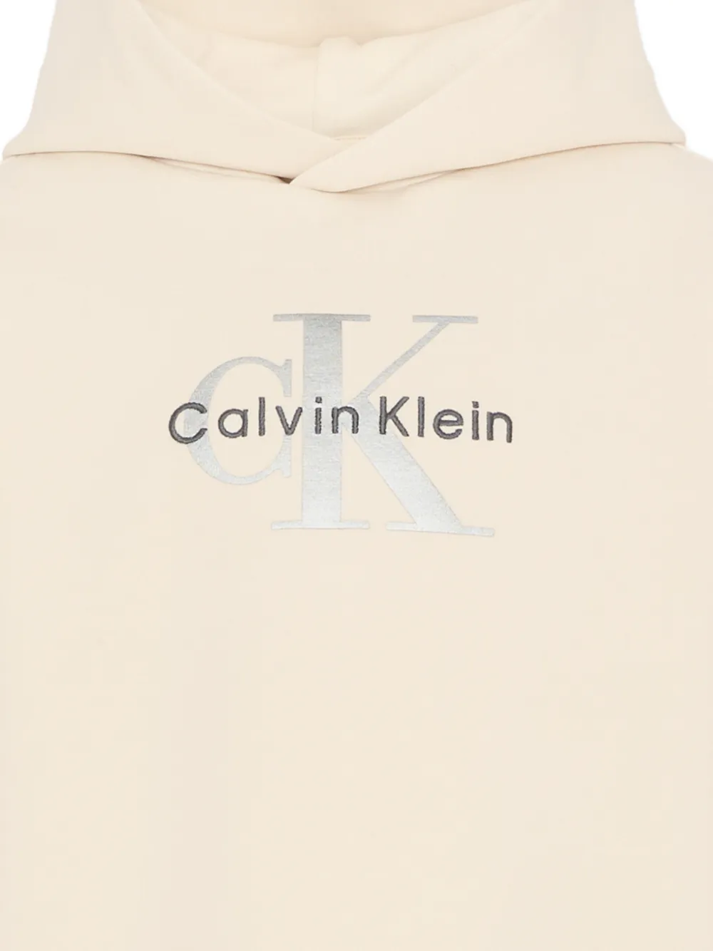 Толстовка с капюшоном и логотипом Calvin Klein Kids, бежевый — фото 3