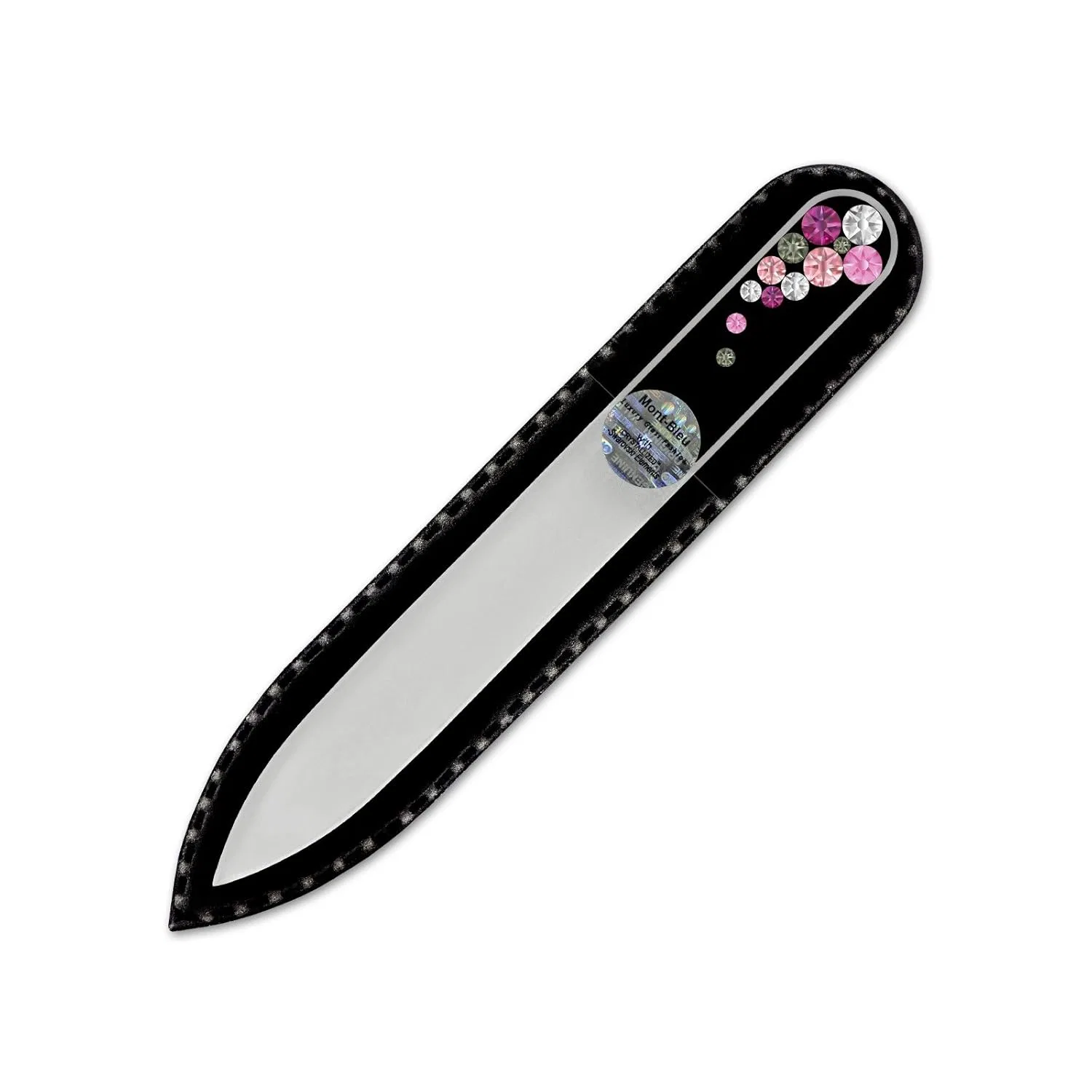 Мини-пилка для ногтей Mont Bleu из закаленного стекла со Swarovski Mont Bleu, Pink — фото 2