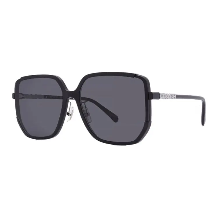 

COACH Пластиковые солнцезащитные очки в форме бабочки женские черные, Black