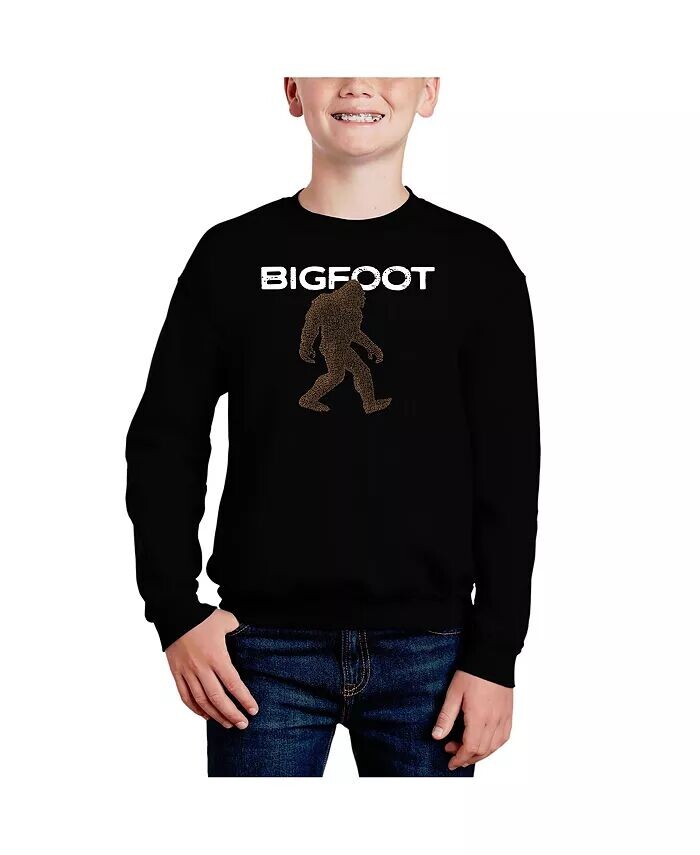 

Bigfoot — толстовка с круглым вырезом Big Boy's Word Art La Pop Art, красный