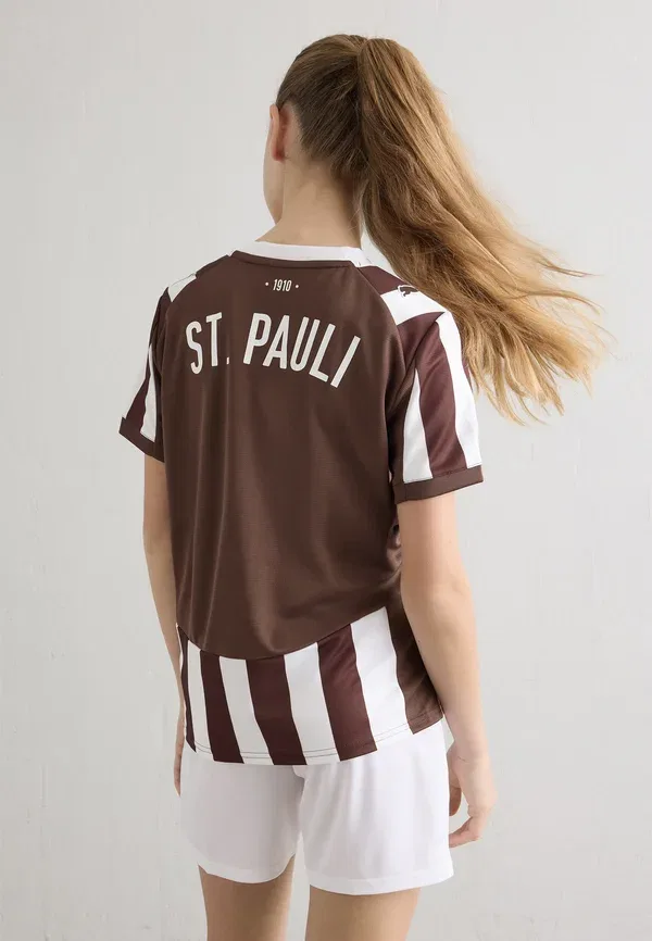 Футболка домашняя Fc St Pauli Club Wear Puma, эспрессо-коричневый/белый
