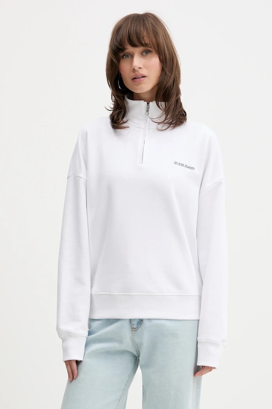 

Хлопковая толстовка Guess Jeans, белый