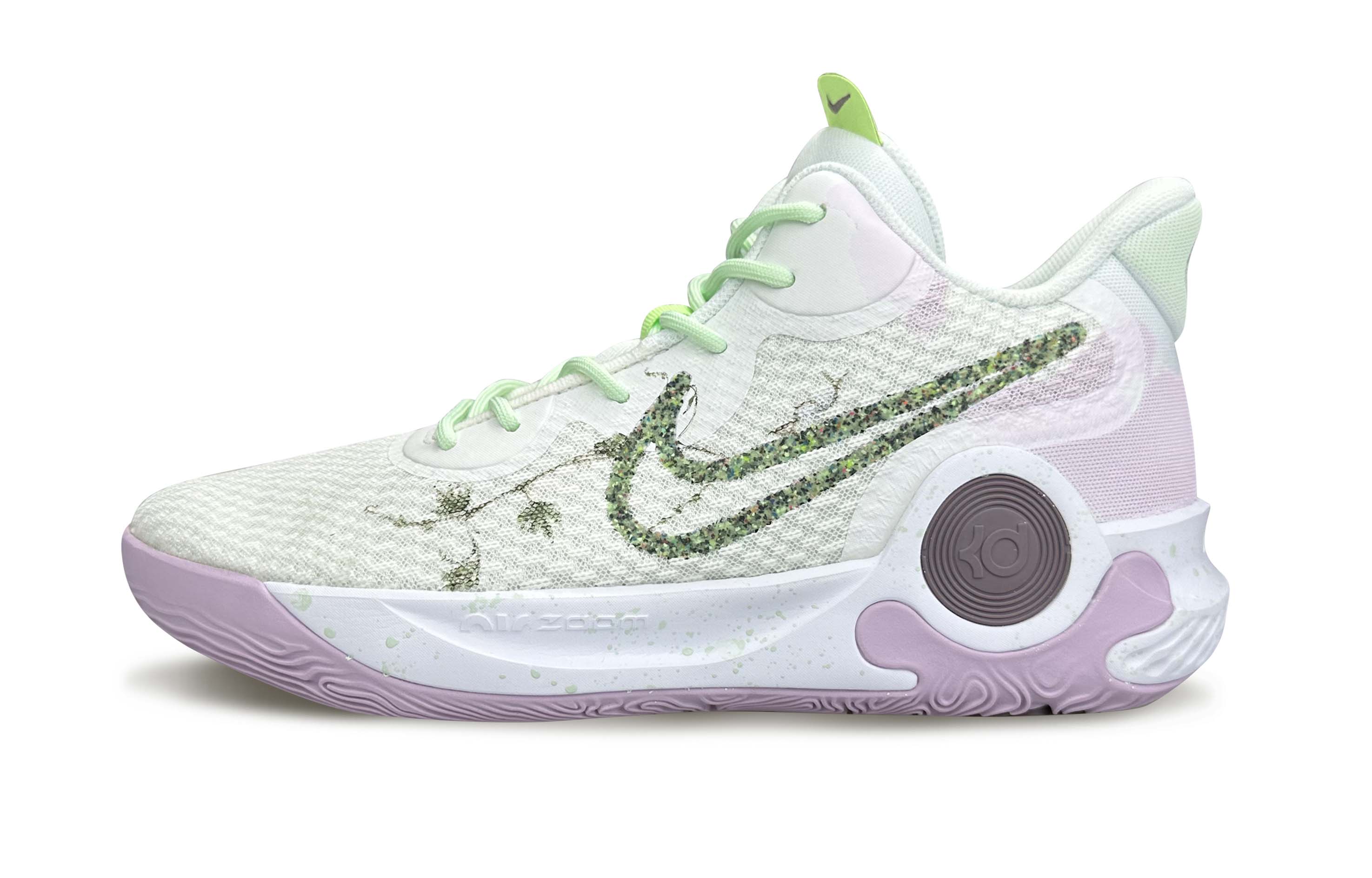 

Trey 5 Vintage баскетбольные кроссовки Unisex Mid top Nike, розовый/зеленый