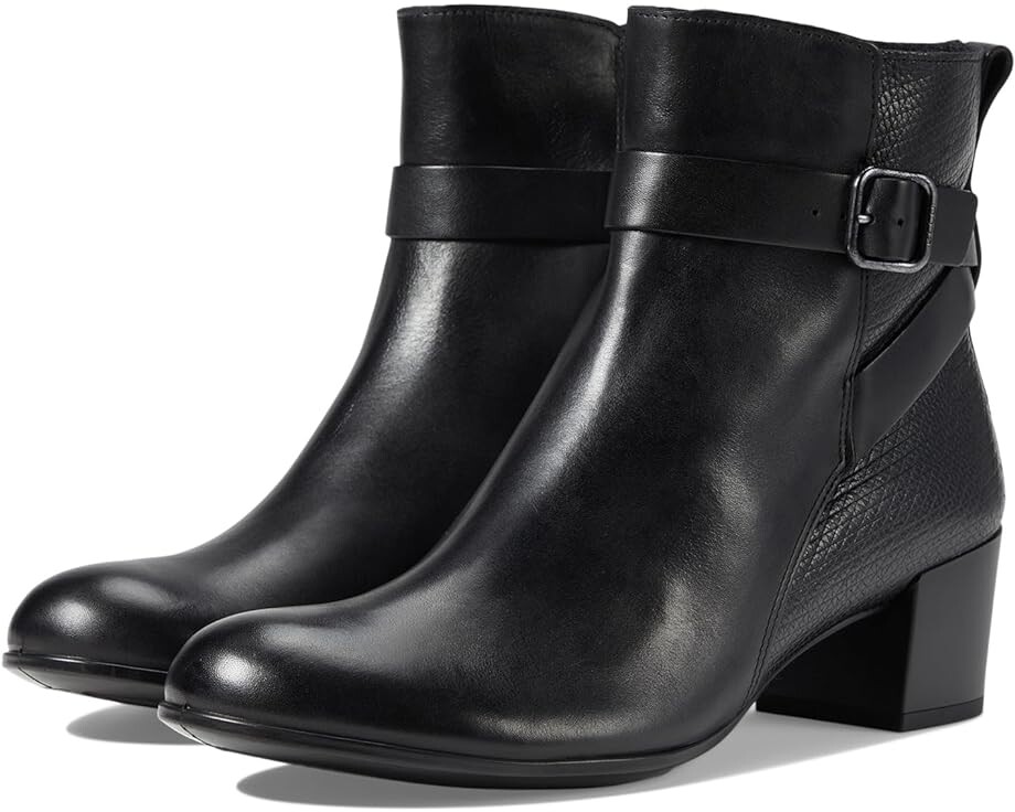 Ботинки ECCO Dress Classic 35 mm Buckle Ankle, цвет Black/Black