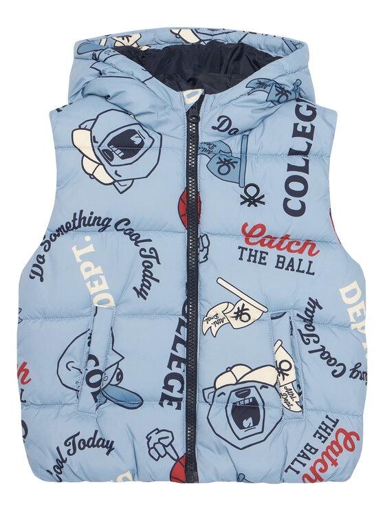 

Жилет regular fit 2FORGJ00P United Colors Of Benetton, синий