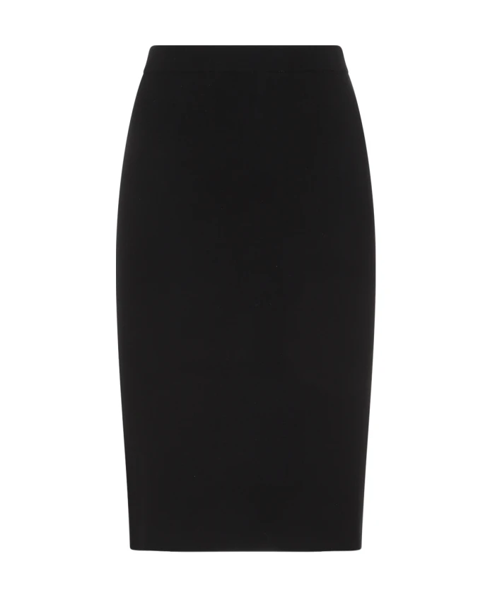 

Шерстяная юбка карандаш R Saint Laurent, черный