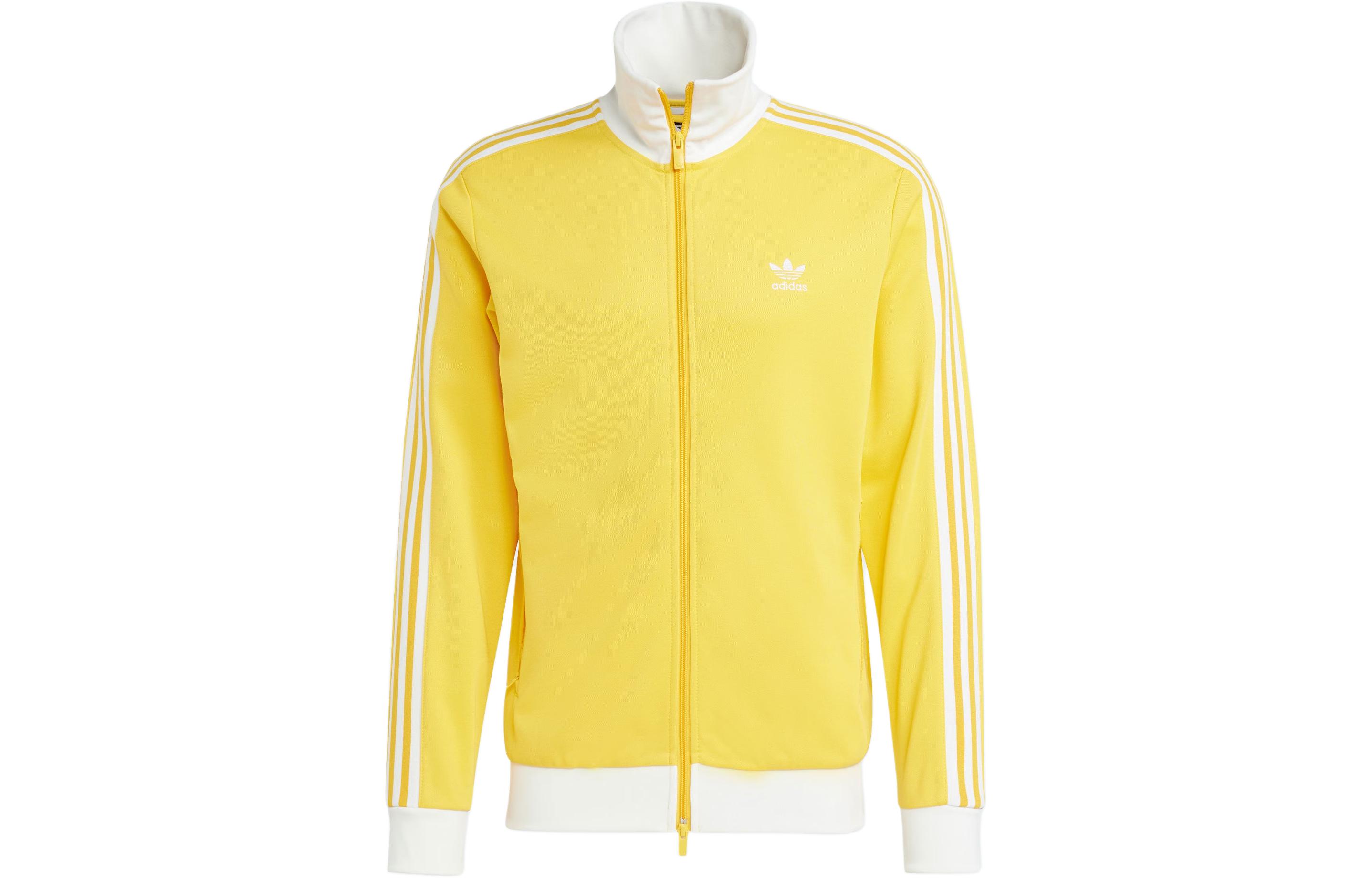 Adidas Originals Куртка Adicolor Beckenbauer Track Top мужская солнечно-желтая, Sunlight Yellow — фото 3