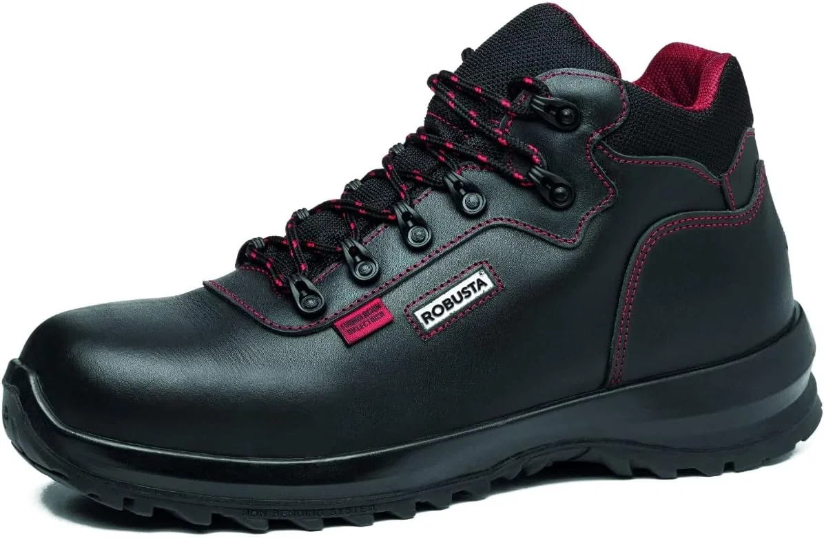 Ботинки ROBUSTA Unisex Calzado Seguridad Formio Dielectrico SB+P+E+CI+HI+WRU+HRO+FO+SRC NO Metal Textile 35/48, Black
