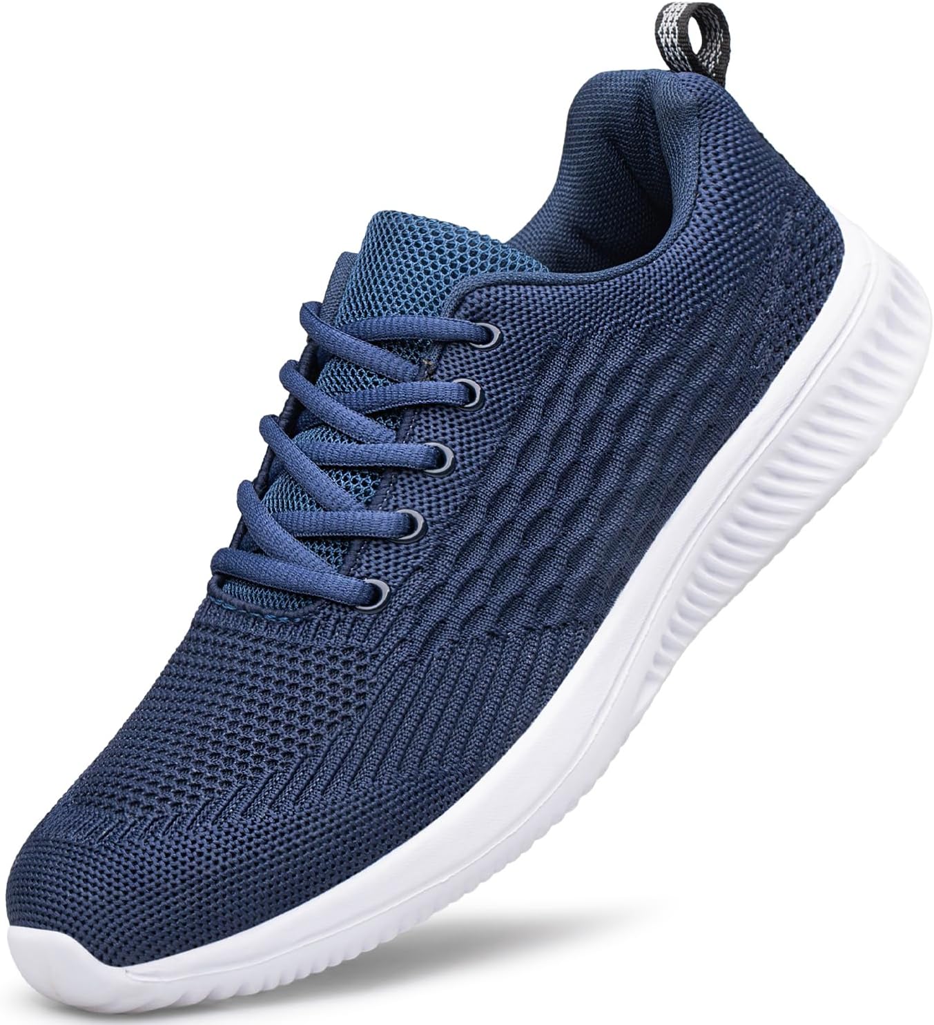 

Мужские прогулочные кроссовки Raoendis ультралегкие дышащие беговые кроссовки, противоскользящие спортивные модные кеды, сетчатые кроссовки для тренировок и повседневного спорта, темно-синий