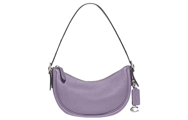 

Luna Soft Pebbled Leather Portable Crossbody Bag Shoulder Bag Women's Purple COACH