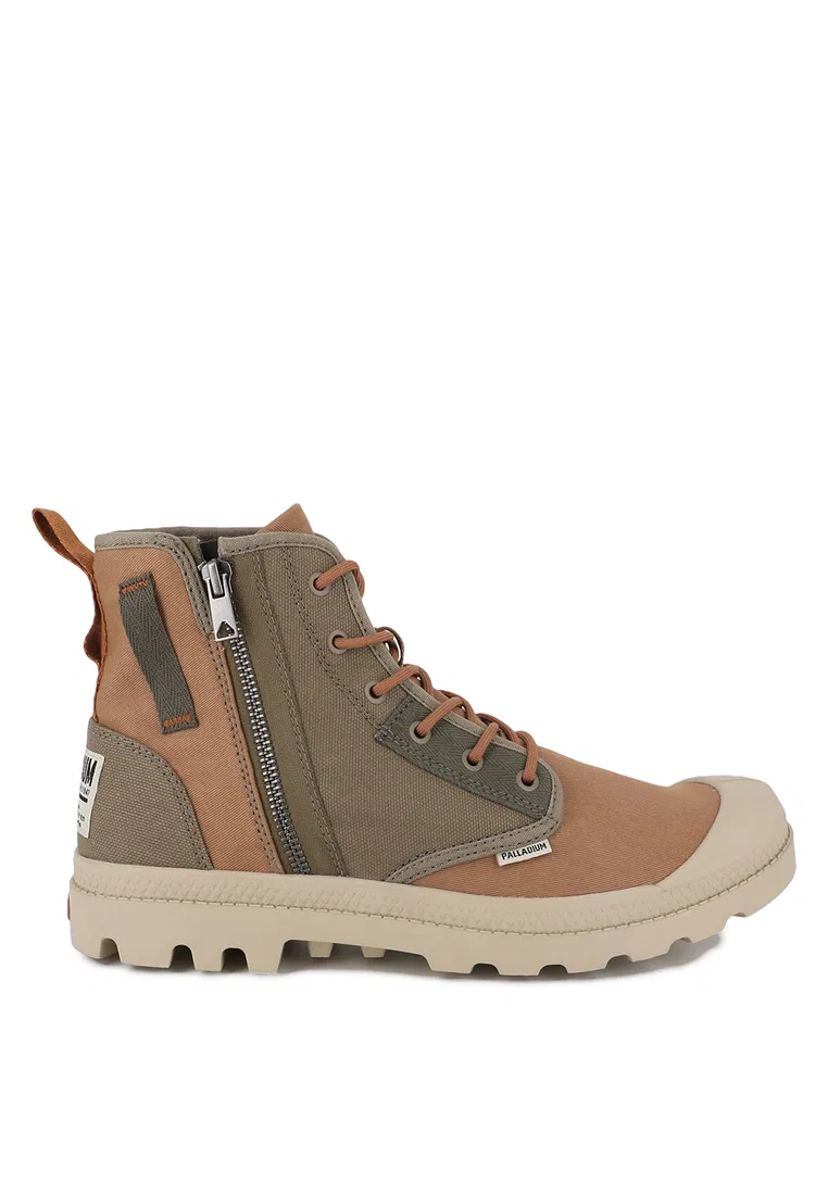 Мужские ботинки Pampa Detroit Zip, высокие, на молнии, Puma Palladium, темно-зеленый/коричневый