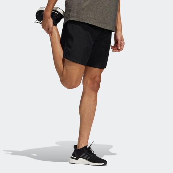 Шорты aerormotion casual breathable sports woven lacing shorts black Adidas, черный — фото 4