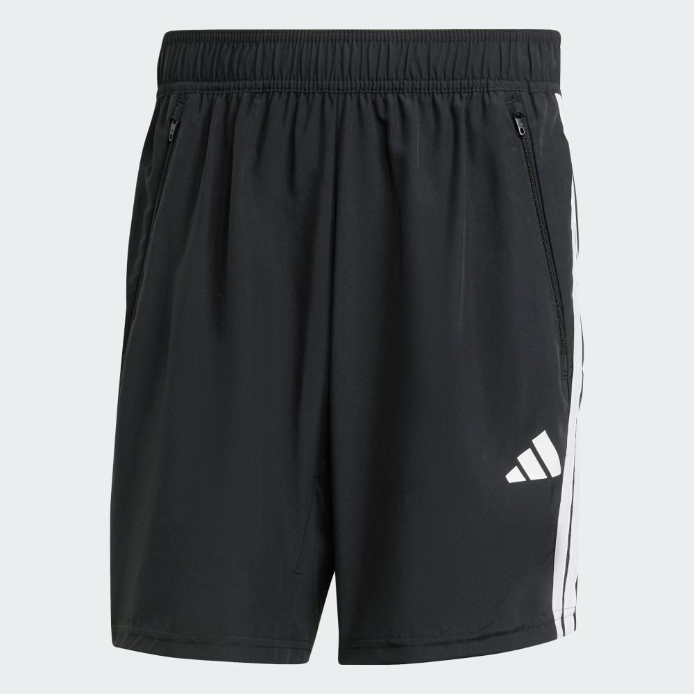 Спортивные шорты Adidas Essentials Training 3-Stripes Woven Shorts, черный — фото 4