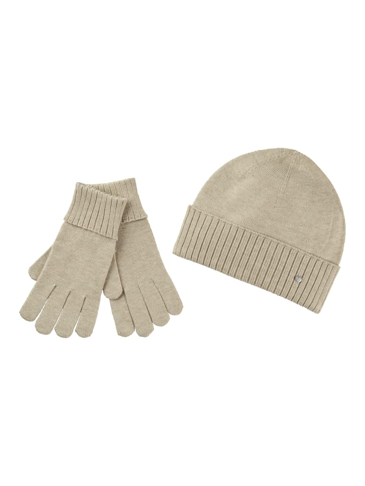 

вязаная шапка цвета серо-коричневый меланж Laura Scott