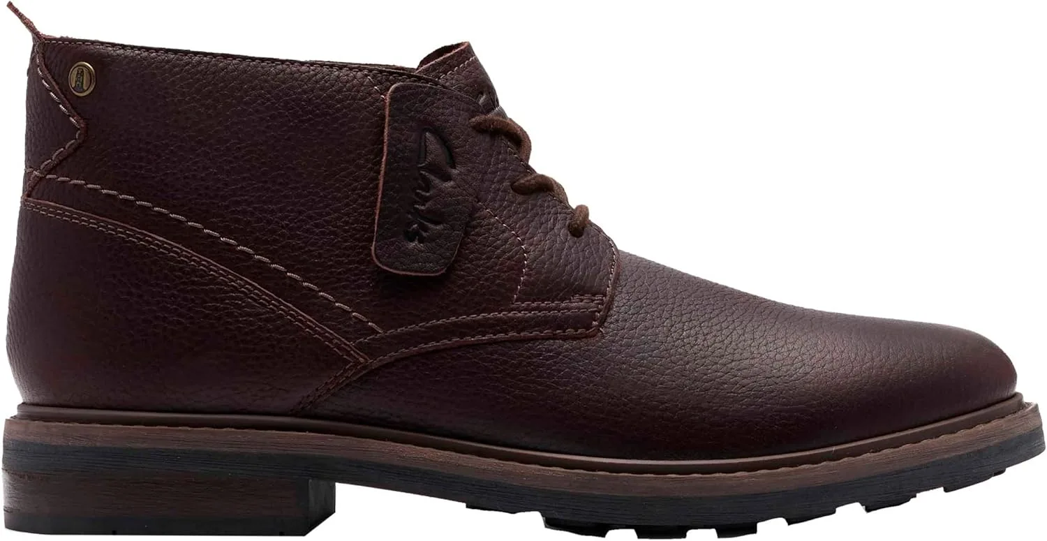Мужские ботинки Newford Mid Wp Chukka Clarks Premium, коричневый