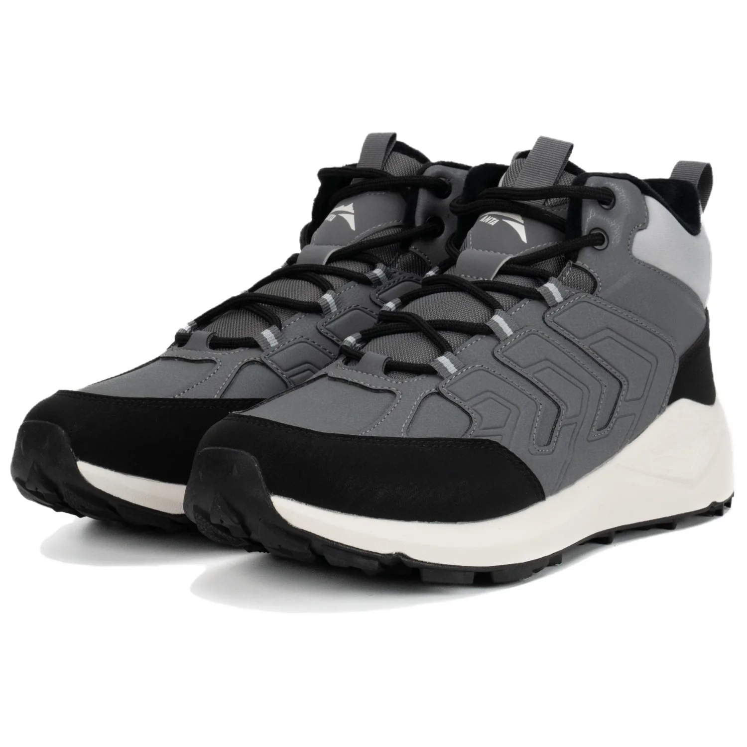 ANTA Кроссовки мужские mid top утепленные черные/серые — фото 3