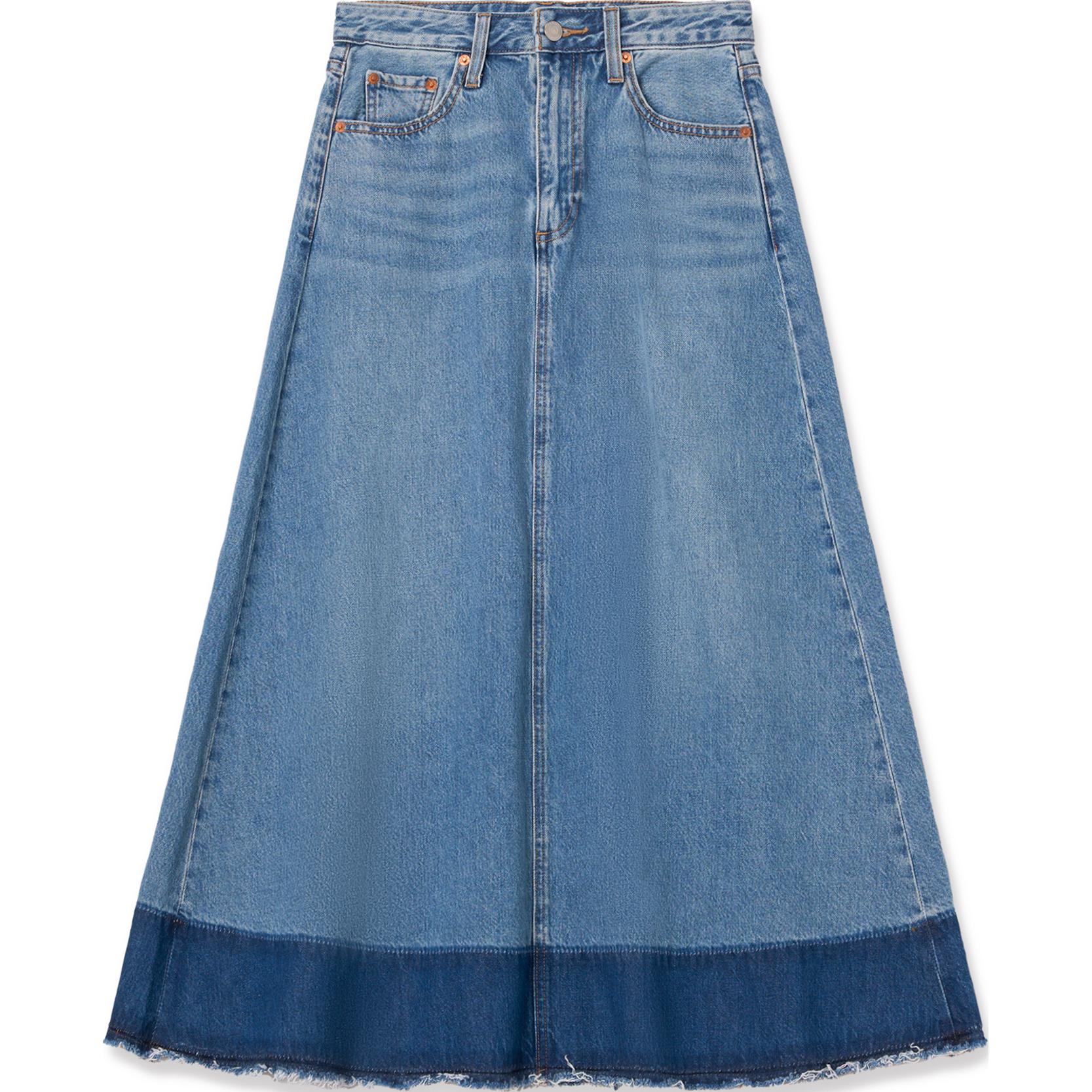 

Levis Длинная женская юбка Levi's Denim синего цвета