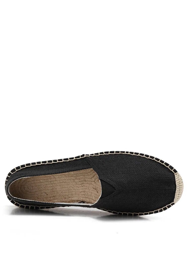 Мужские эспадрильи, льняные, slip-on, QZ9015 Twenty Eight Shoes, черный — фото 3