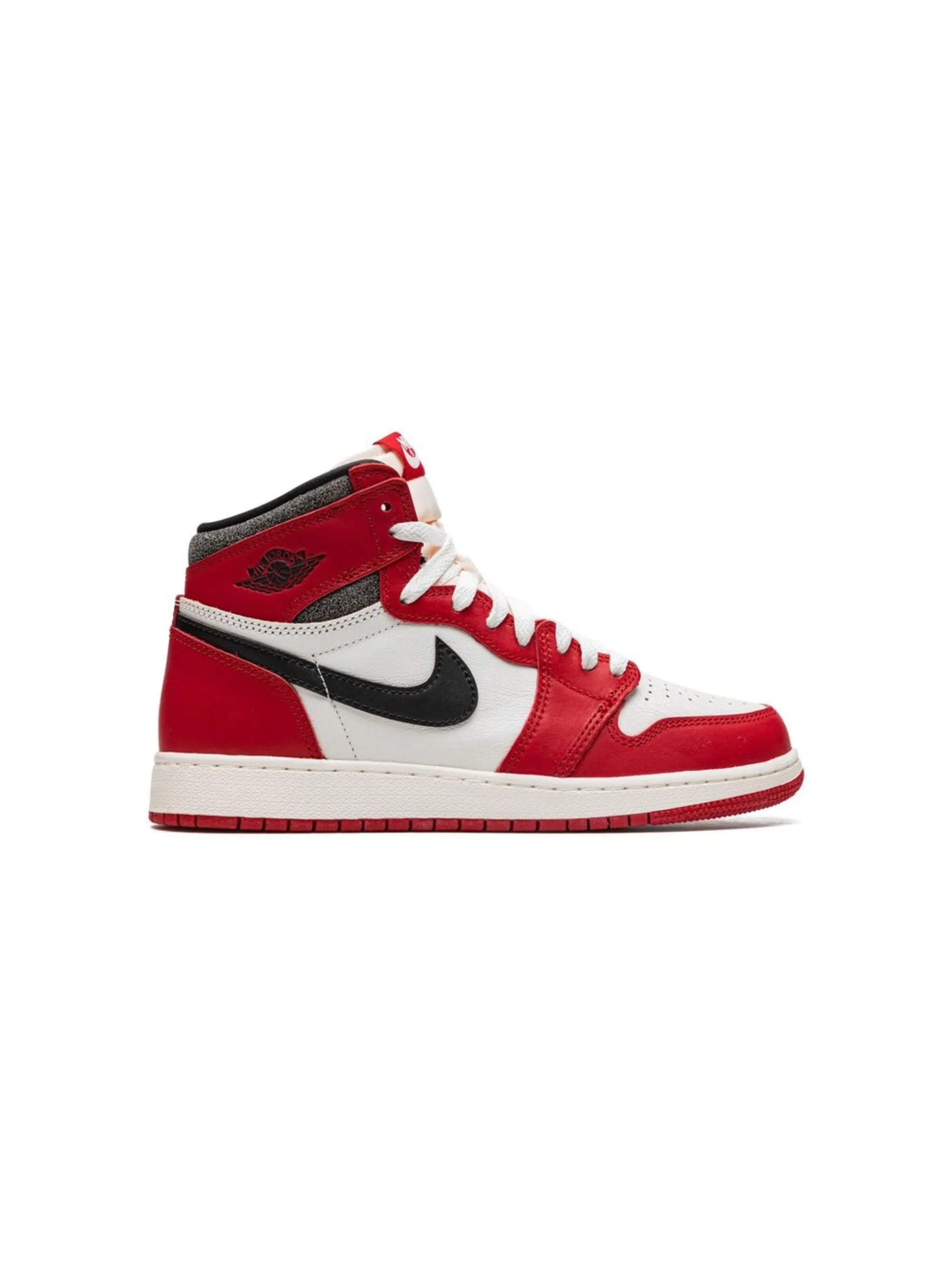 Кроссовки Air Jordan 1 Chicago Lost & Found Jordan Kids, красный — фото 2