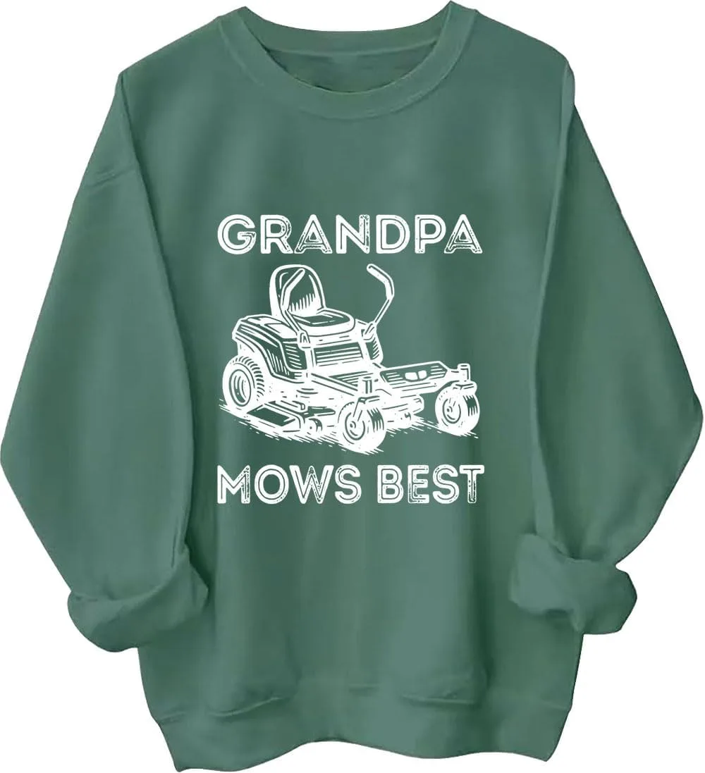 

Толстовка с принтом "Grandpa Mows Best" Czbic