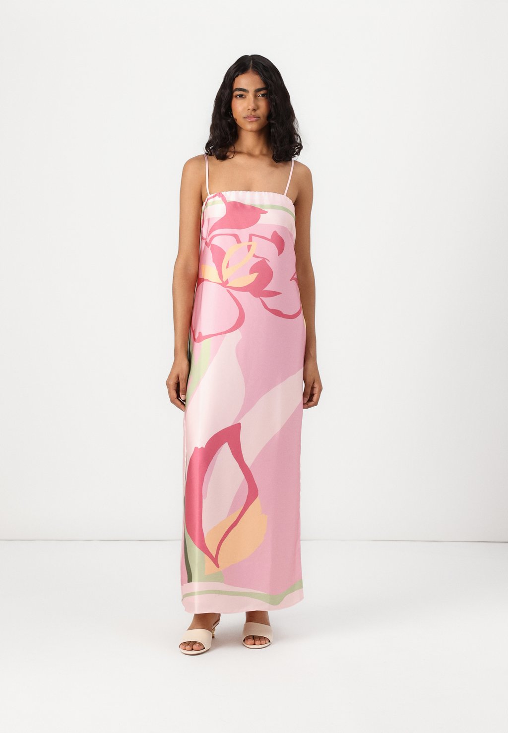 

Платье STRAPLESS SLIP MAXI Abercrombie & Fitch, розовый