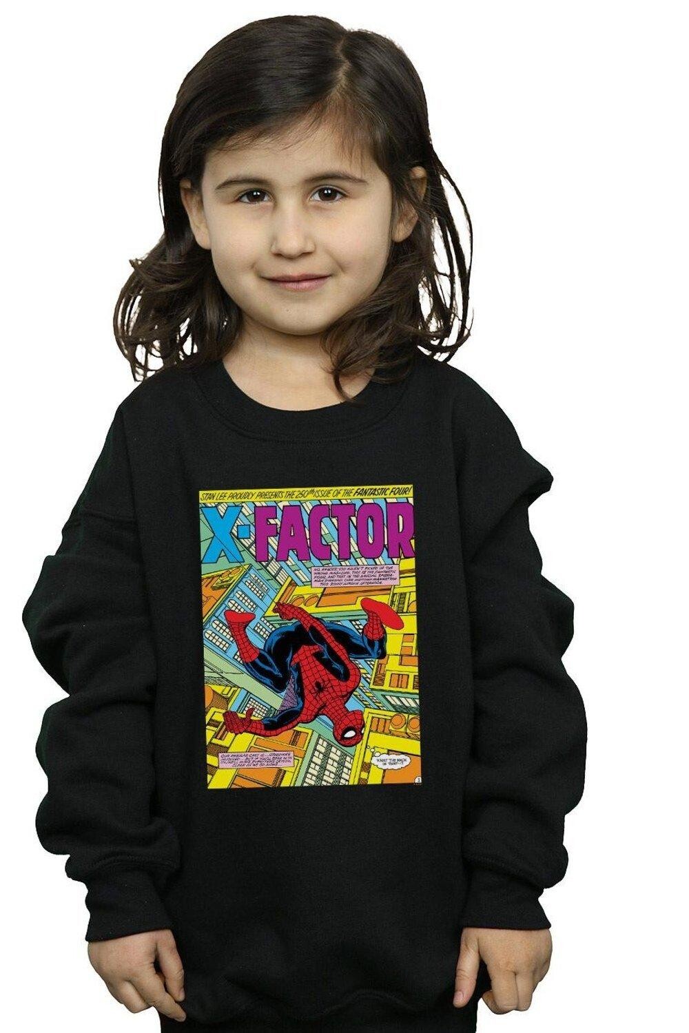 

Толстовка с чехлом Spider-Man X Factor Marvel, черный