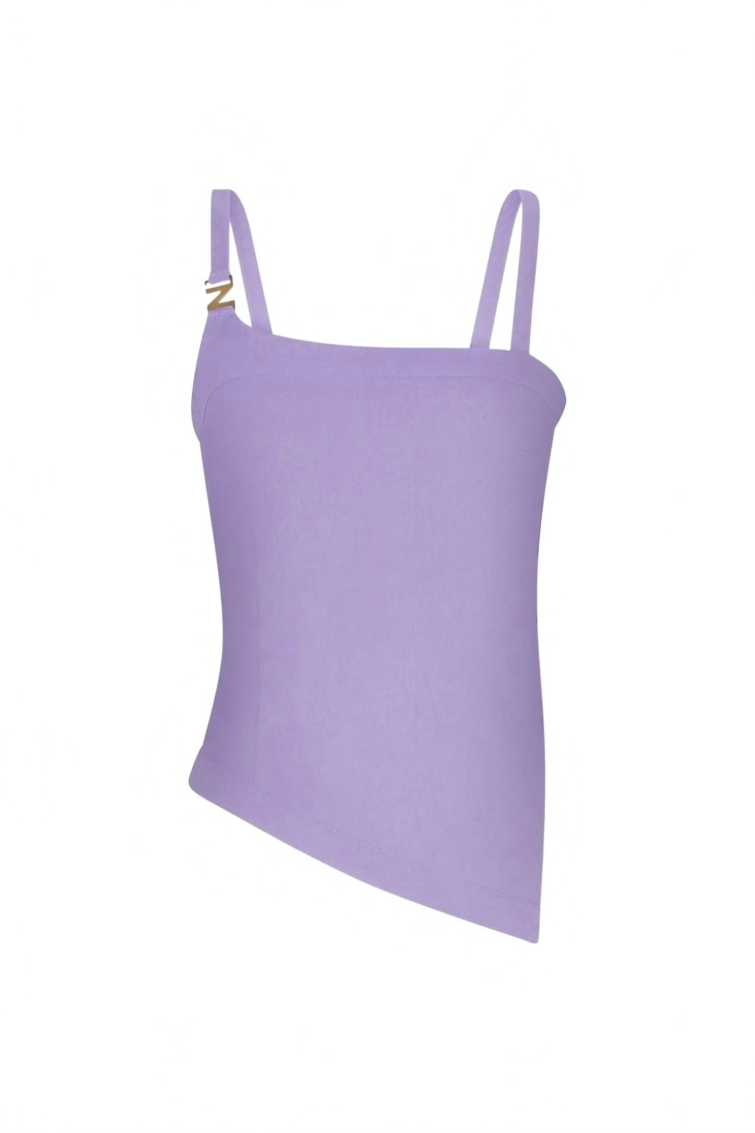 

Асимметричный топ Luz в сиреневом цвете Nelblu