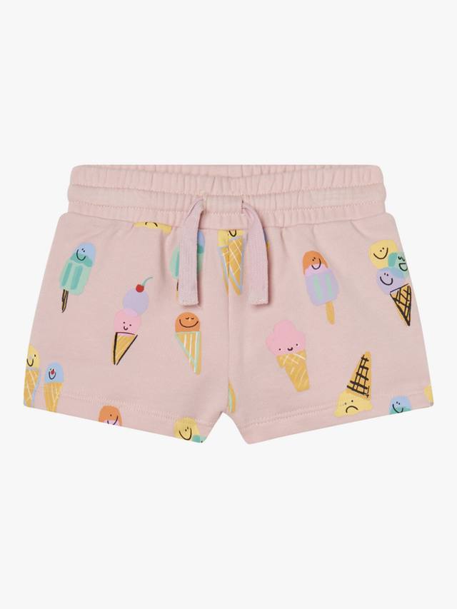 

Детские хлопчатобумажные шорты для мороженого Stella McCartney Kids, розовый