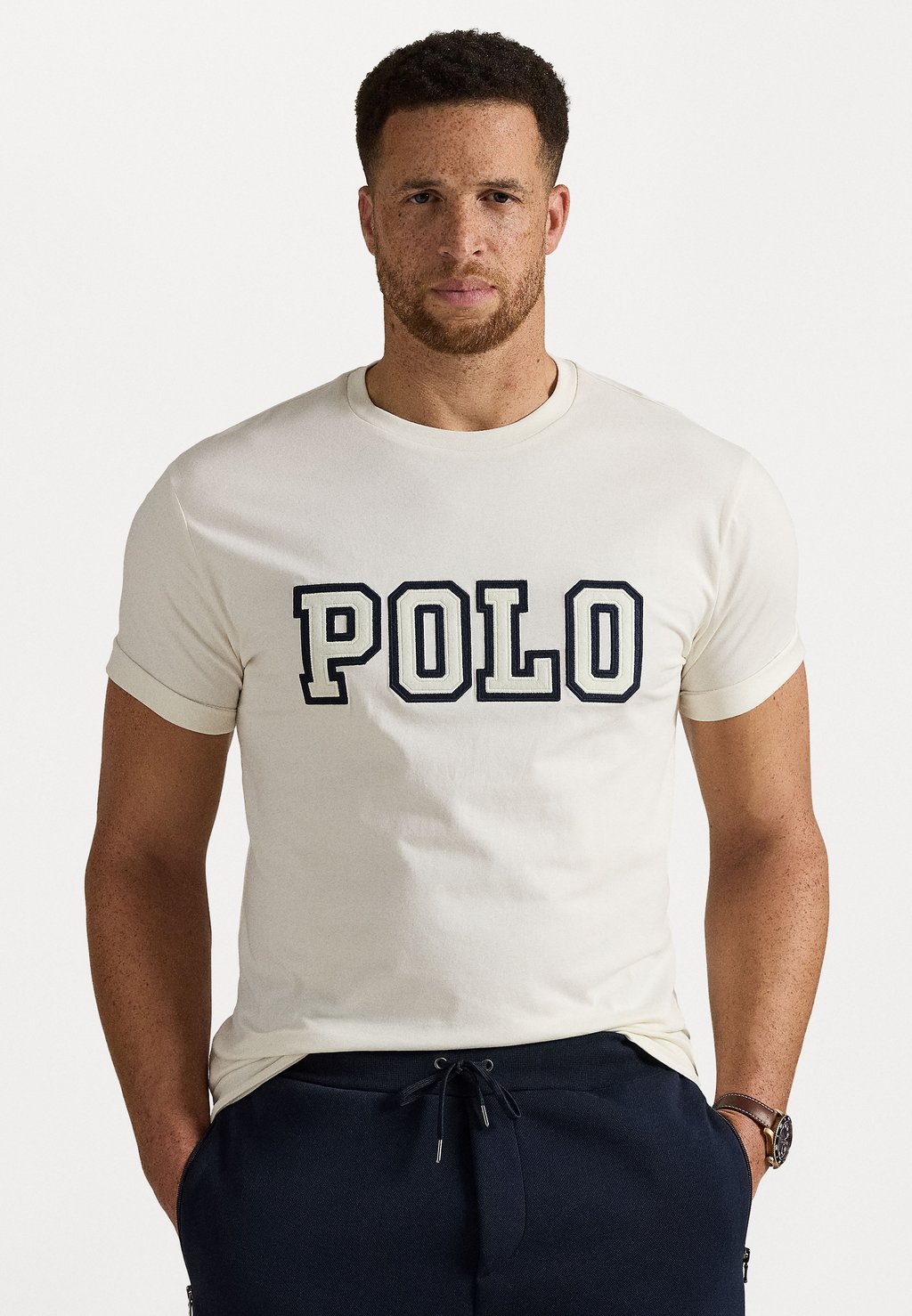 

Футболка с принтом Polo Ralph Lauren Big & Tall, белый