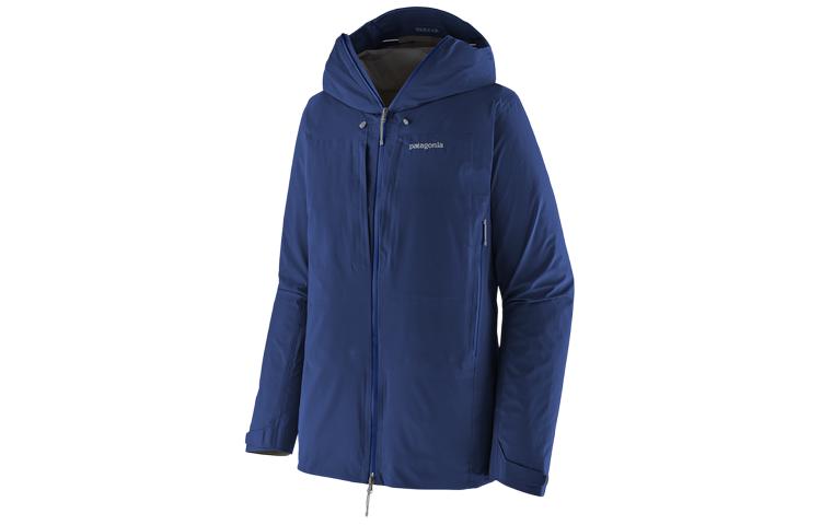 

Patagonia Мужская двусторонняя непромокаемая ветровка, Dark Blue/PGEB