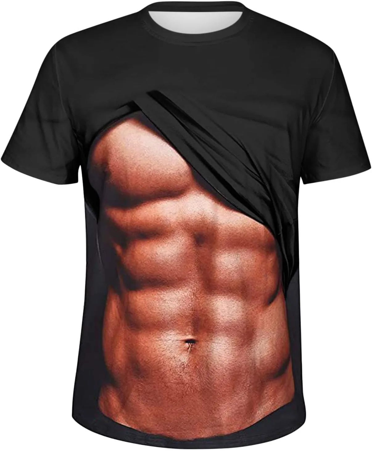 Футболка с принтом для мужчин Funny Muscle Print — фото 3