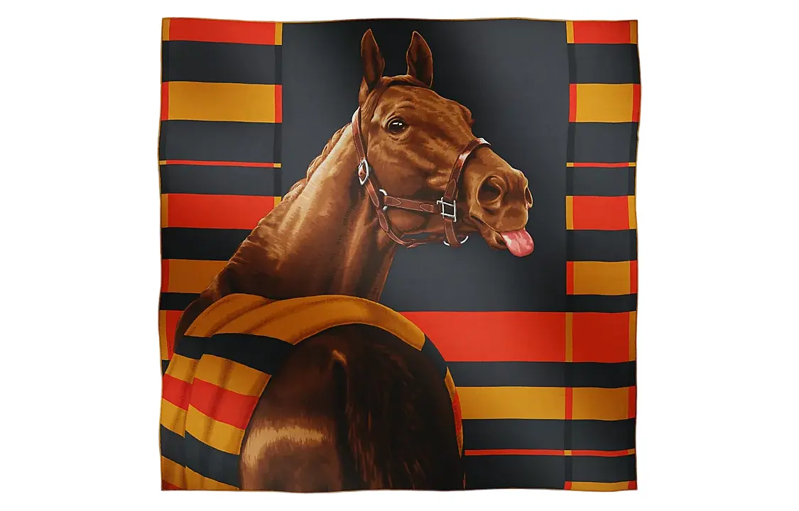 

HERMES Вязаный шарф унисекс разноцветный, Multicolor