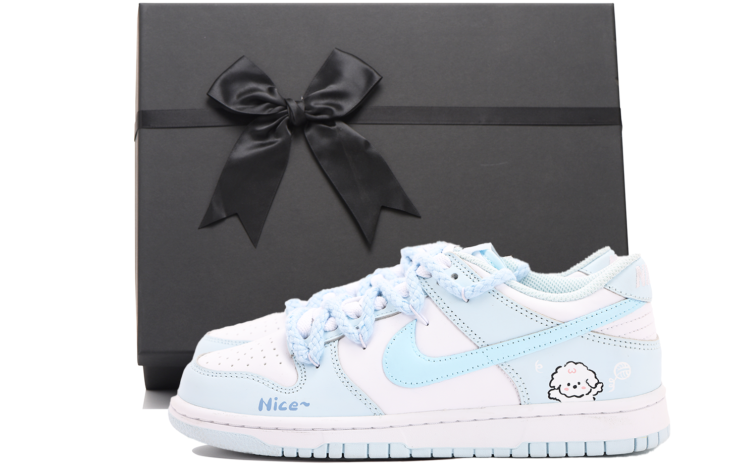 

Детские кроссовки для скейтбординга Dunk Low Top для подростков Nike, синий