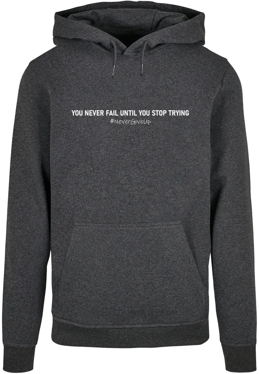 

Толстовка с капюшоном Merchcode " Merchcode Men's Never Give Up Basic Hoody", цвет Charcoal