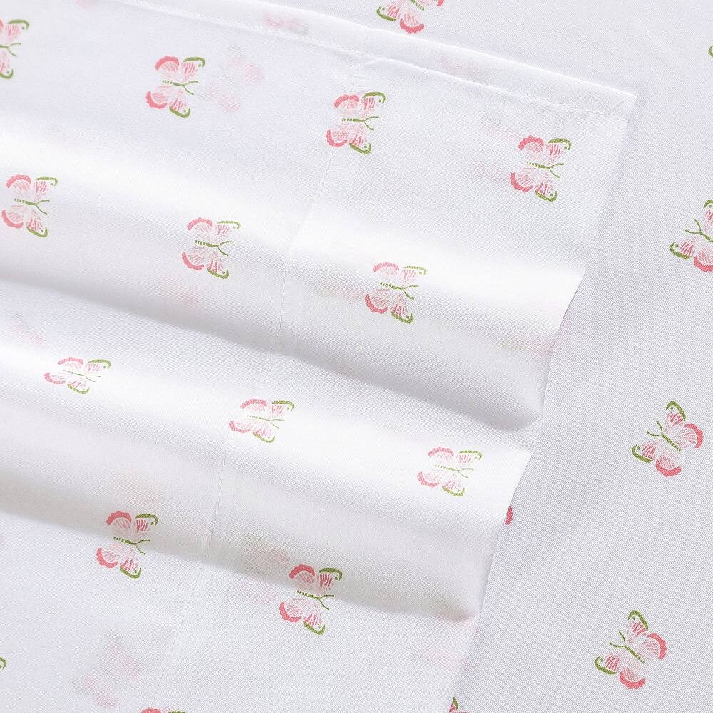 

Комплект простыней из микрофибры Laura Ashley Kids, цвет Flutter Pink